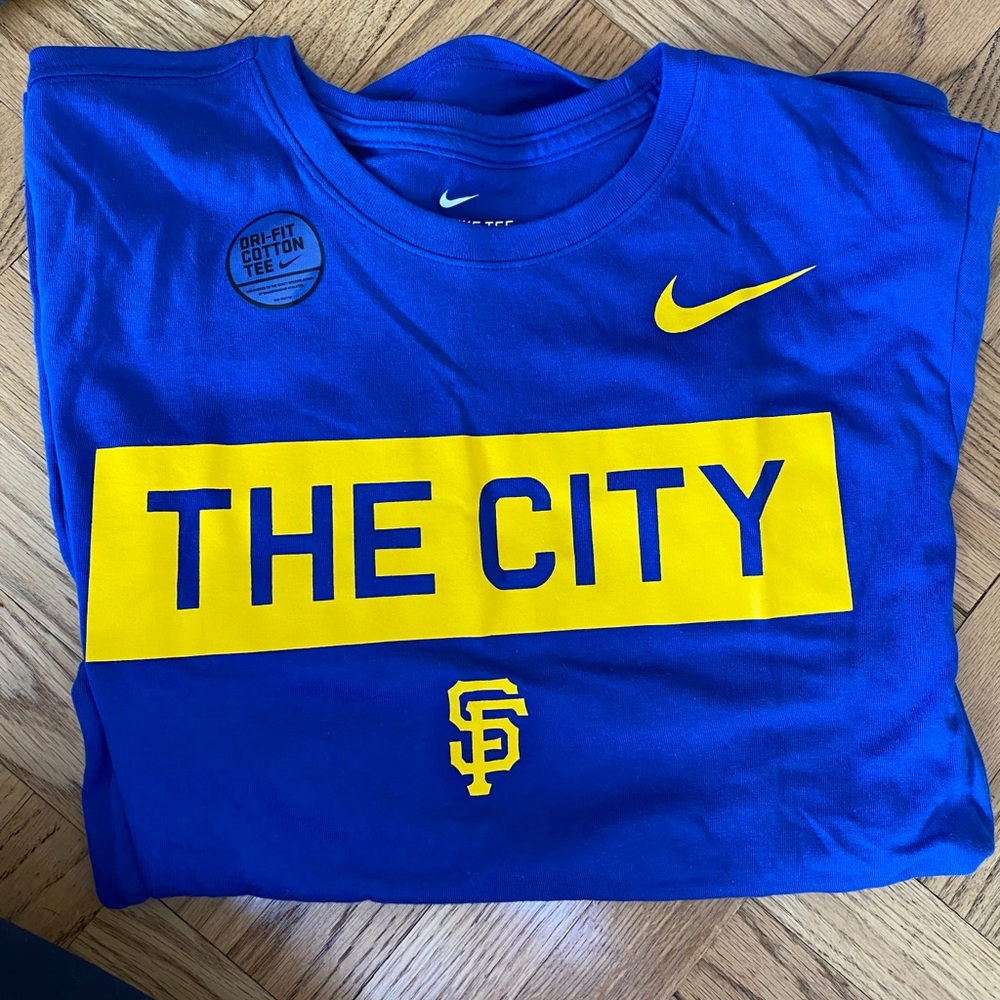 Nike crossover Giants/Warriors shirt.